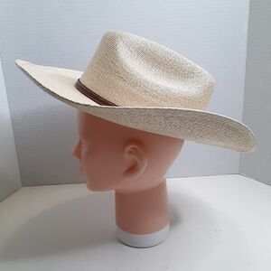 Atwood Women's X-SM/Small Cowboy Western Beige Wicker Hat